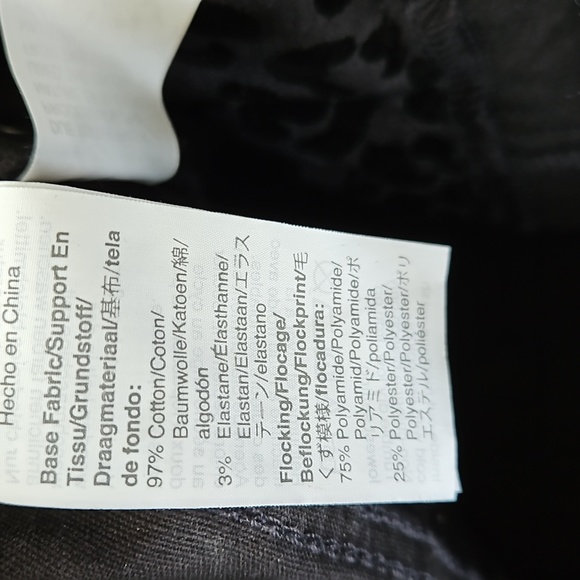 NWOT! Madewell 9" Mid-Rise Skinny Jeans Flocked Leopard Edition Size 26 Waist - Picture 7 of 11